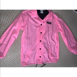 pink windbreaker jacket